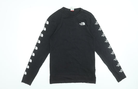 The North Face Men's Black Long Sleeve Graphic Logo T-Shirt XS