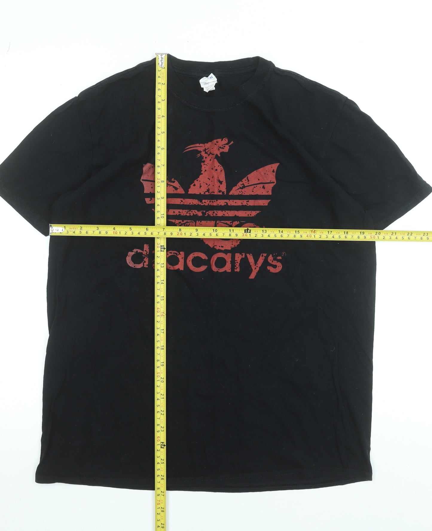 Gildan Men's Black Game of Thrones Dracarys Graphic Cotton T-Shirt Size L