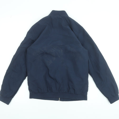 Jack & Jones Boys Blue Bomber Jacket Size 152 Full Zip Polyester