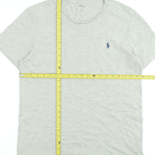 Polo Ralph Lauren Men's Grey Crew Neck Custom Fit T-Shirt Size L