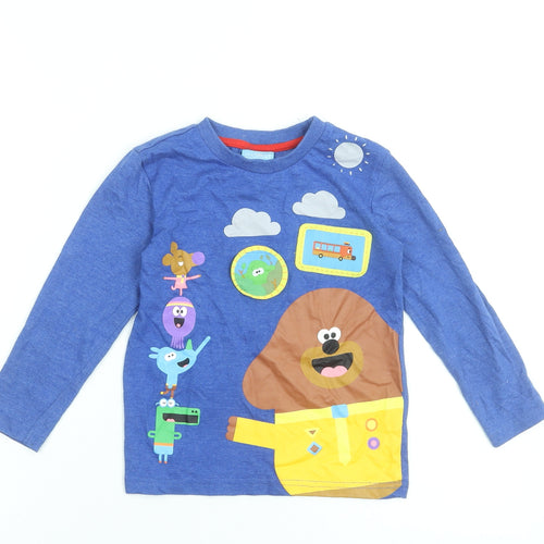 Hey Duggee Boys Blue Long Sleeve Graphic T-Shirt 3-4 Years by Dunnes Stores