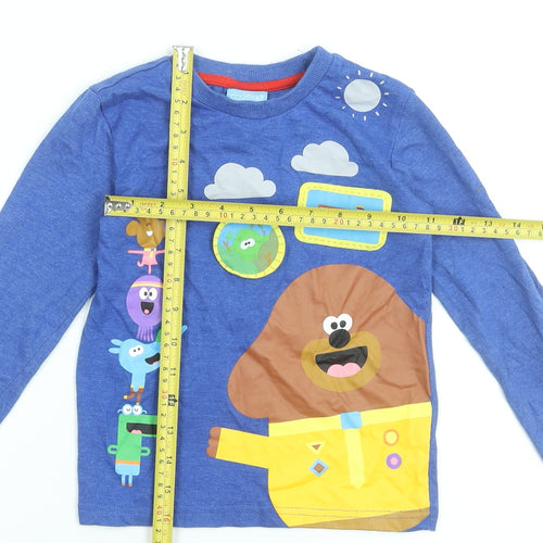 Hey Duggee Boys Blue Long Sleeve Graphic T-Shirt 3-4 Years by Dunnes Stores