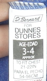 Hey Duggee Boys Blue Long Sleeve Graphic T-Shirt 3-4 Years by Dunnes Stores