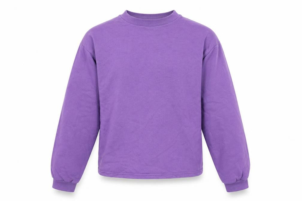 H&M Girls Purple Crew Neck Long Sleeve Pullover Sweatshirt 12-14 Years
