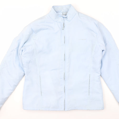 LA Gear Womens Blue Size 8 Puffer Jacket Full Zip Winter Coat