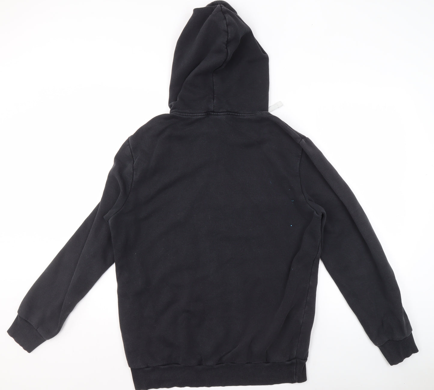Reebok Men's Black Pullover Hoodie M Sports Fleece Logo Sweatshirt
