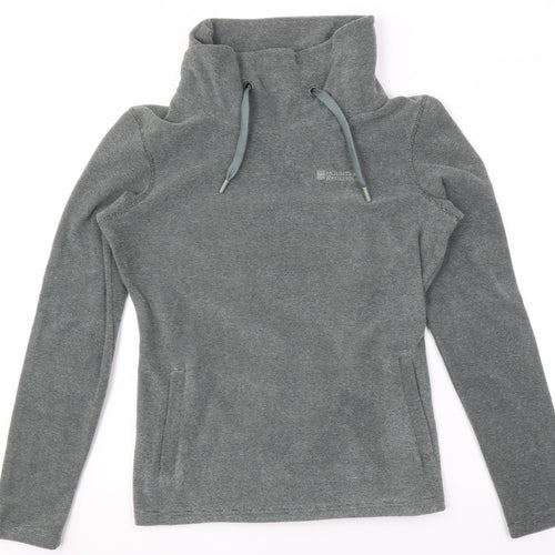 Mountain Warehouse Women’s Grey Pullover Sweatshirt UK 8 Funnel Neck