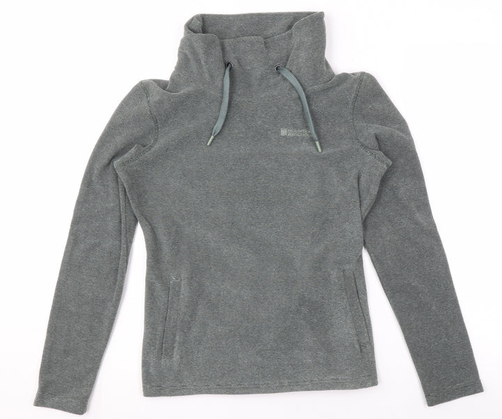 Mountain Warehouse Women’s Grey Pullover Sweatshirt UK 8 Funnel Neck