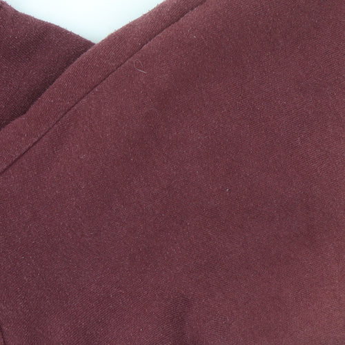 Vans Women’s Red Hooded Fleece Lined Zip Jacket Size S