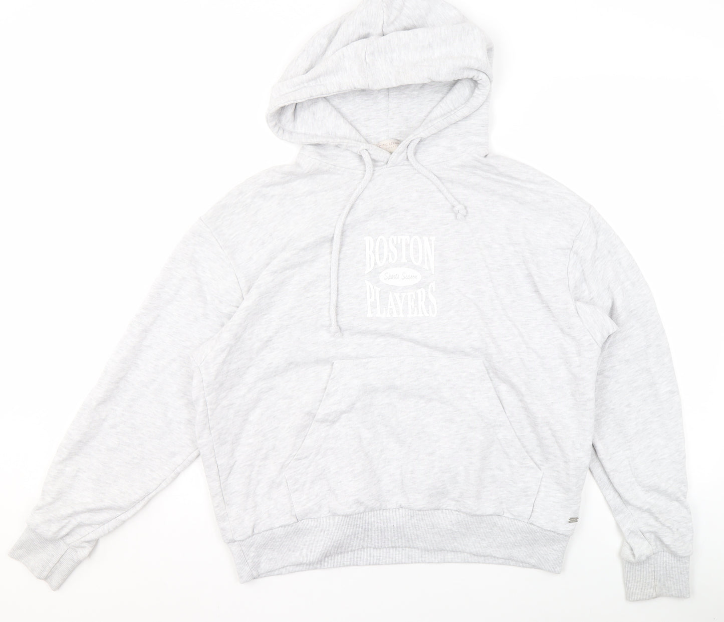 Pull & Bear Teen Women Grey Hoodie XS Boston Players Print