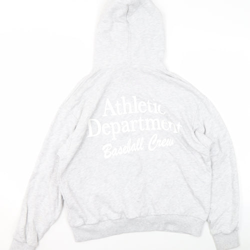 Pull & Bear Teen Women Grey Hoodie XS Boston Players Print