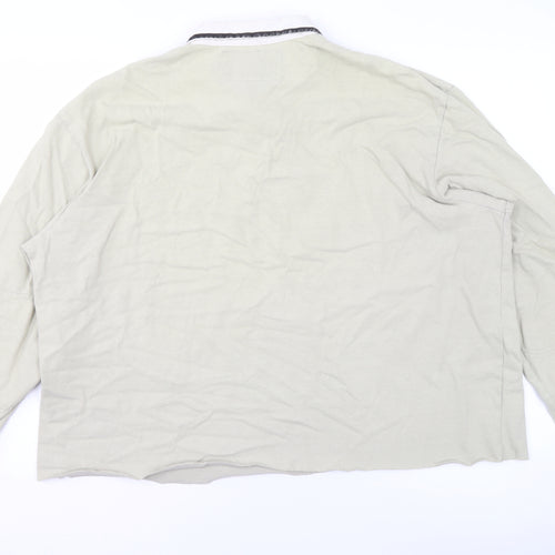 Ralph Lauren Polo Sport Men's Beige Long Sleeve Cotton Polo Shirt L