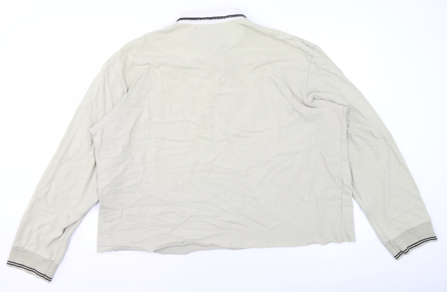 Ralph Lauren Polo Sport Men's Beige Long Sleeve Cotton Polo Shirt L