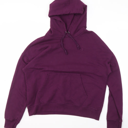 Champion Women's Purple Pullover Hoodie Size M Cotton Blend