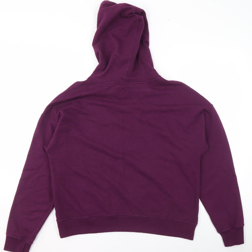 Champion Women's Purple Pullover Hoodie Size M Cotton Blend