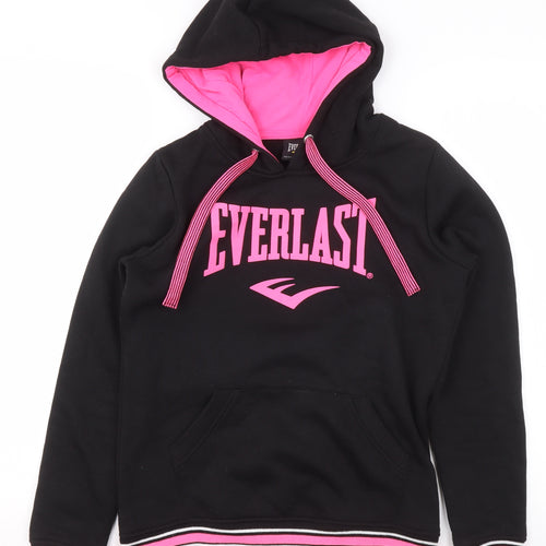 Everlast Women Black & Pink Pullover Hoodie Size 10