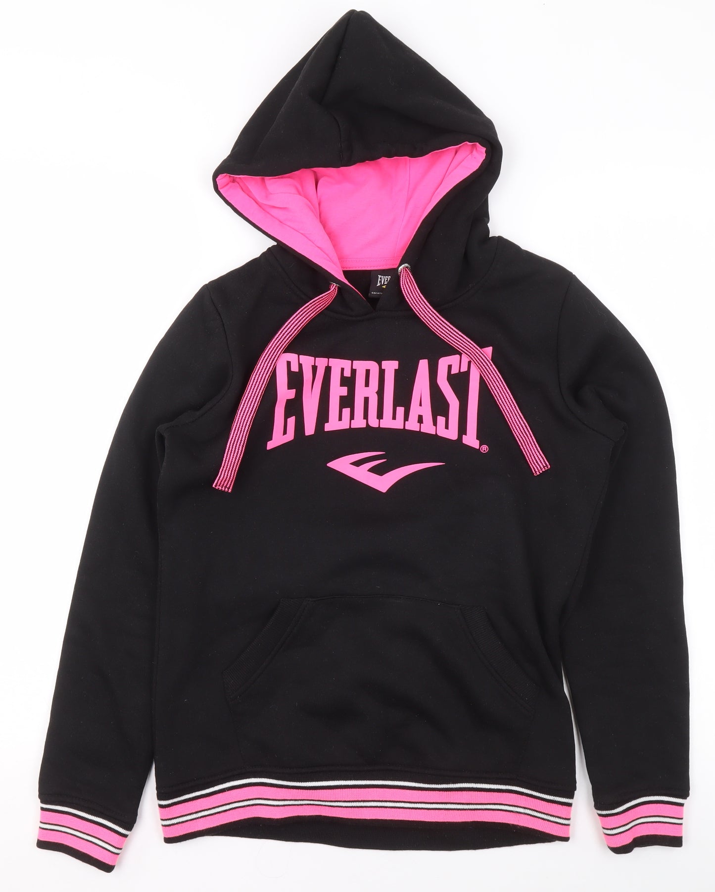 Everlast Women Black & Pink Pullover Hoodie Size 10
