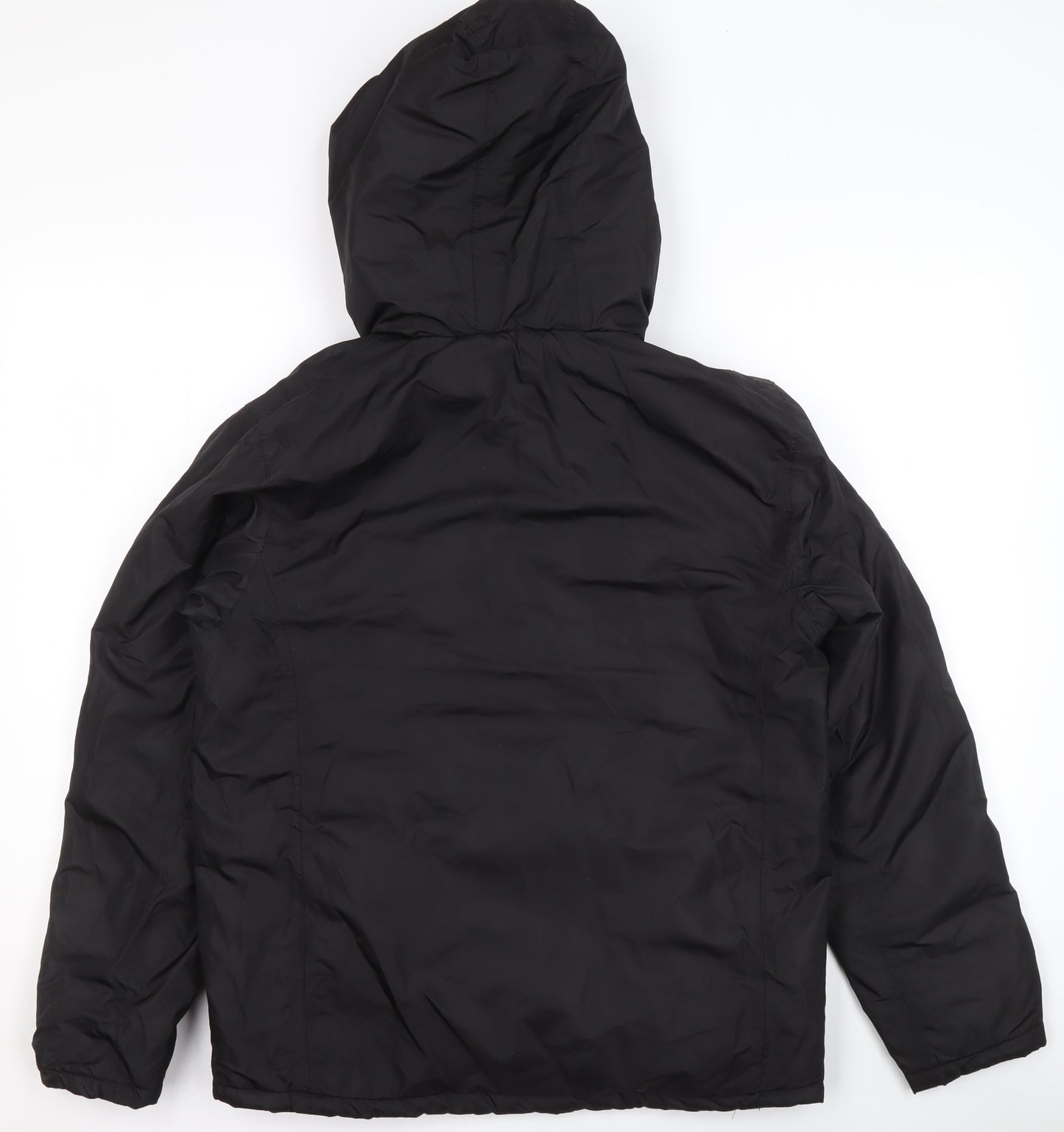 Crane Girls Black Hooded Puffer Jacket 13-14 Years Winter Coat