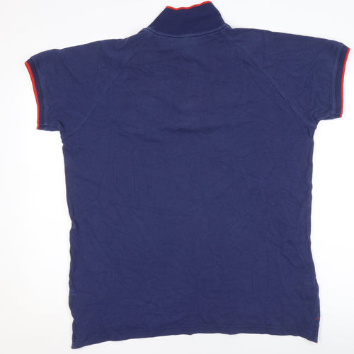 Team GB Men’s Blue Polo Shirt L Regular Fit Cotton Sportswear