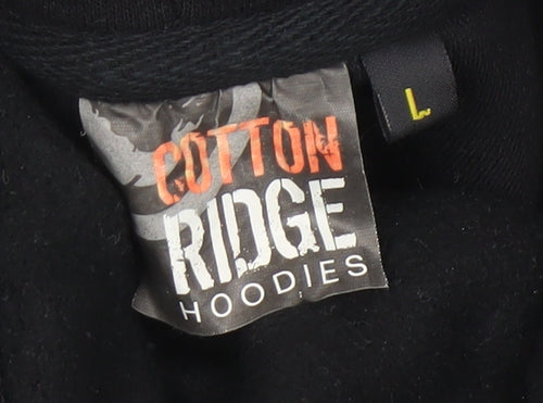 Cotton Ridge Men's Black Christmas Grinch Pullover Hoodie Size L