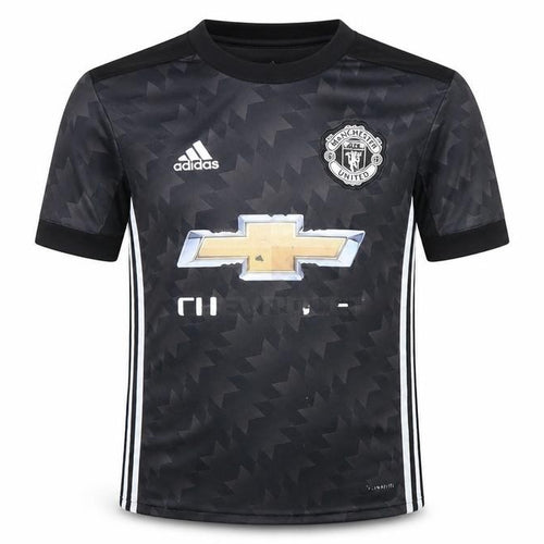 Adidas Boys Black Manchester United Football Jersey T-Shirt 9-10 Years