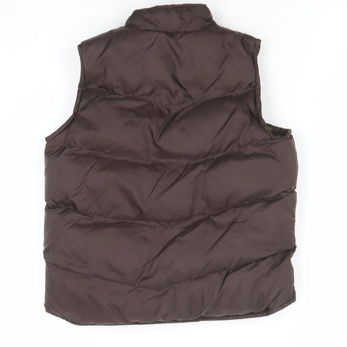 Debenhams Boys Brown Puffer Gilet 5 Years Quilted Nylon Bodywarmer
