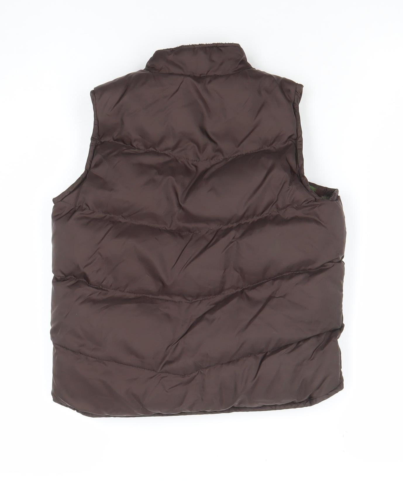 Debenhams Boys Brown Puffer Gilet 5 Years Quilted Nylon Bodywarmer