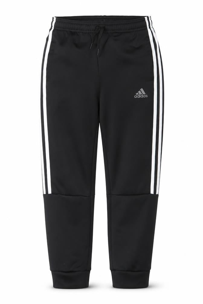 adidas Boys Black 11-12 Years Tapered Track Pants Recycled Polyester
