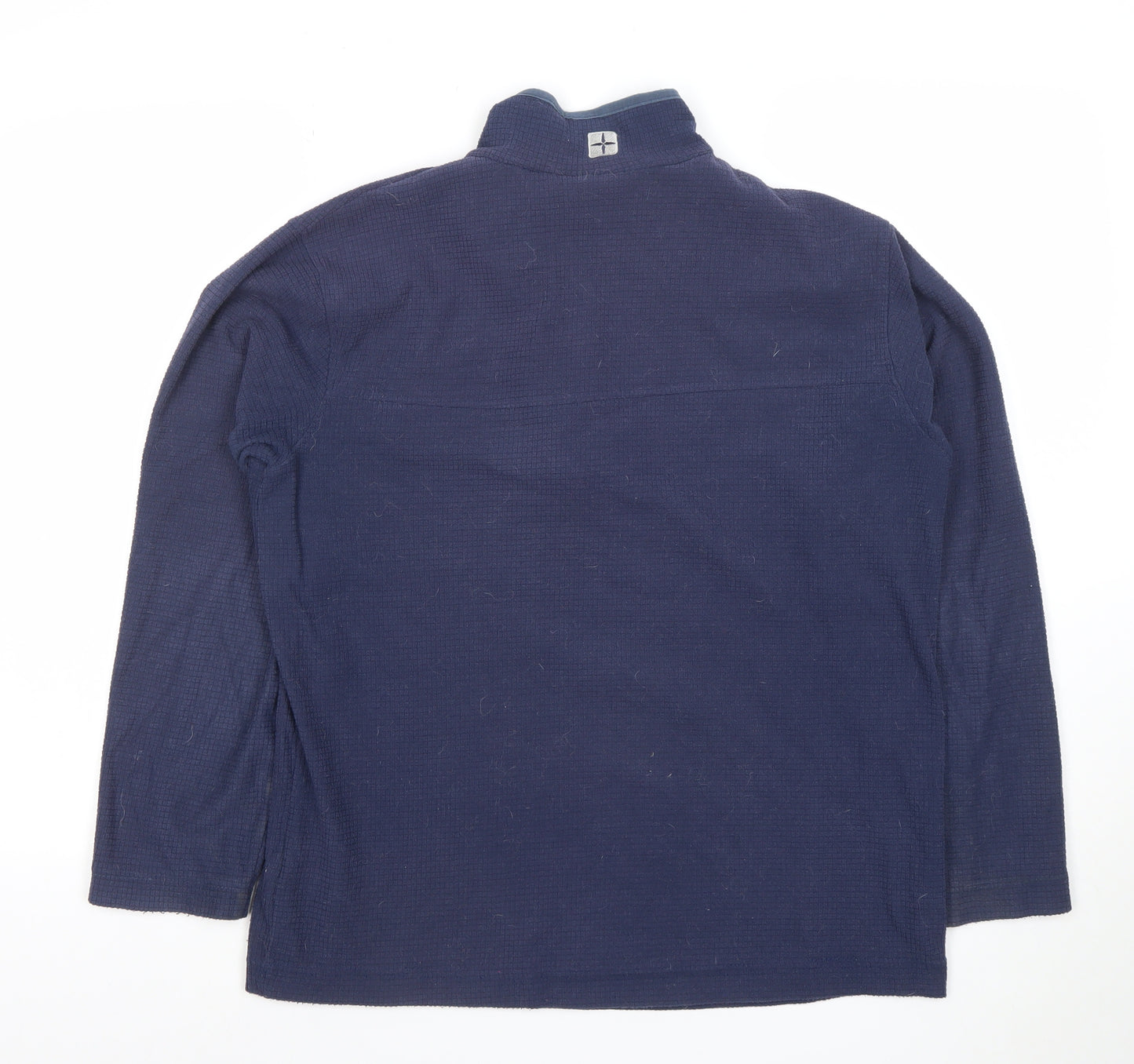 Mountain Warehouse Men's Blue Small Half Zip Fleece Pullover Sweatshirt