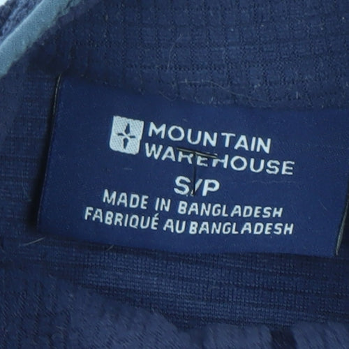 Mountain Warehouse Men's Blue Small Half Zip Fleece Pullover Sweatshirt