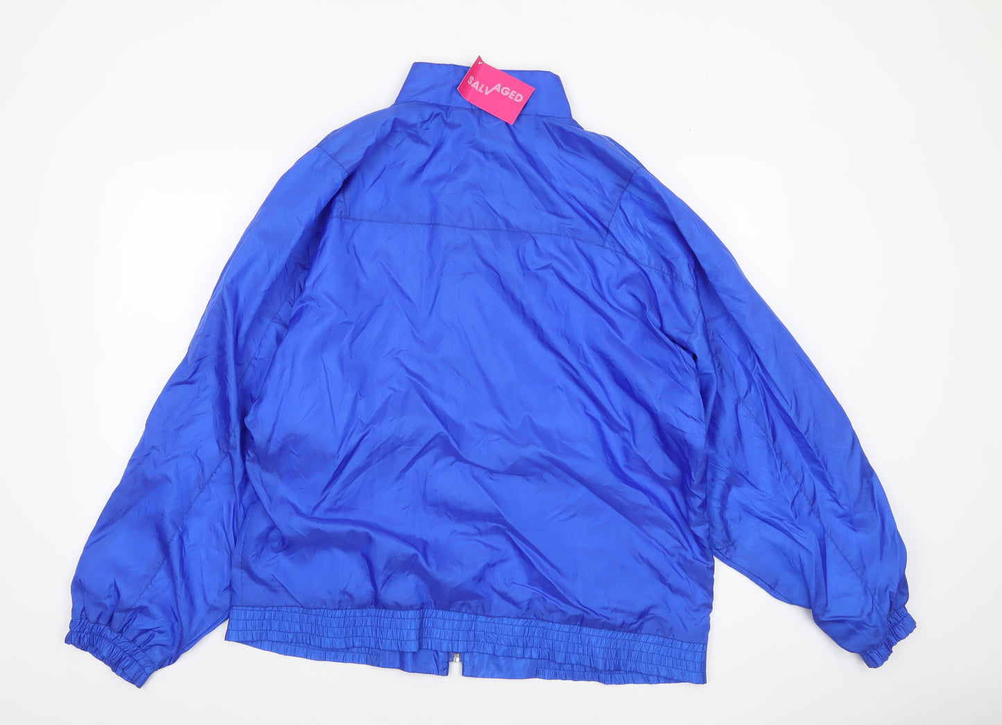 AK Sport Women's Blue Nylon Windbreaker Jacket Size 6