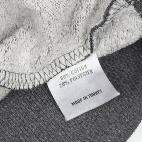 SoulCal & Co Men’s Grey Full Zip Hoodie Size L Regular Fit