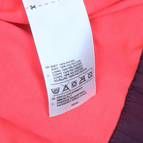 Reebok Women Red Burgundy 90s Retro Windbreaker Jacket S