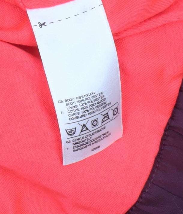 Reebok Women Red Burgundy 90s Retro Windbreaker Jacket S