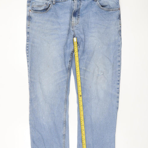 Dunnes Stores Men's Blue 40in Regular Fit Straight Leg Jeans