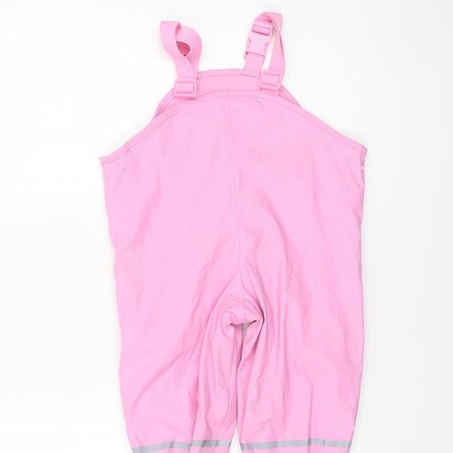 Lupilu Pink Waterproof Ski Salopettes Unisex Baby 18-24 Months Adjustable Lined