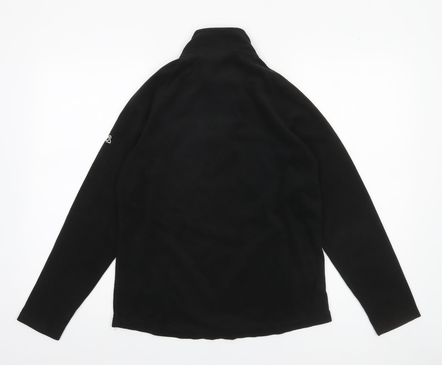 Craghoppers Women Black Fleece Pullover 1/2 Zip Sweatshirt UK 12