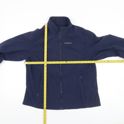 Quechua Women's Blue Fleece Full Zip Jacket Size 14