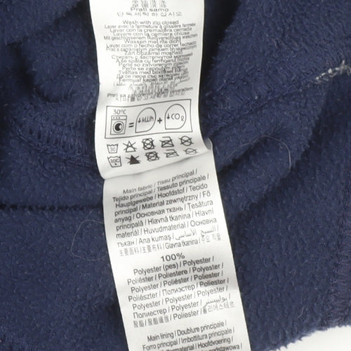 Quechua Women's Blue Fleece Full Zip Jacket Size 14