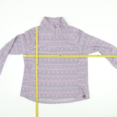 Outdoor Products Women’s Purple Fleece 1/4 Zip Pullover Sweatshirt L