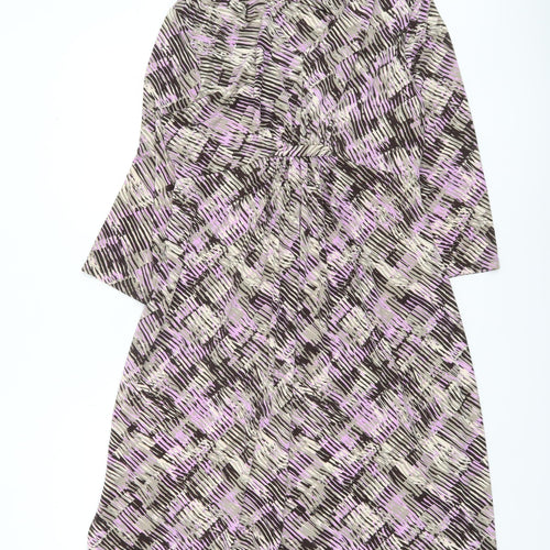 Marks and Spencer Women’s Multicoloured A-Line Jersey Dress Size 16