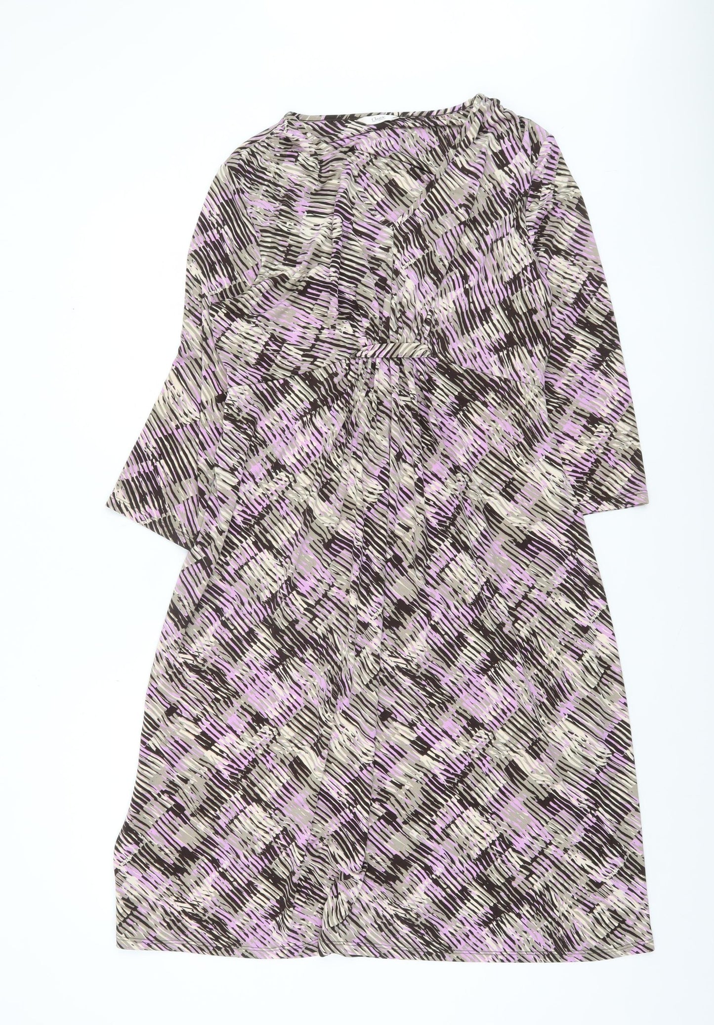 Marks and Spencer Women’s Multicoloured A-Line Jersey Dress Size 16