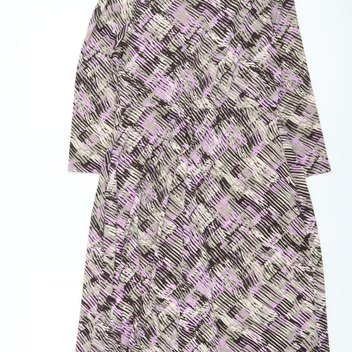 Marks and Spencer Women’s Multicoloured A-Line Jersey Dress Size 16
