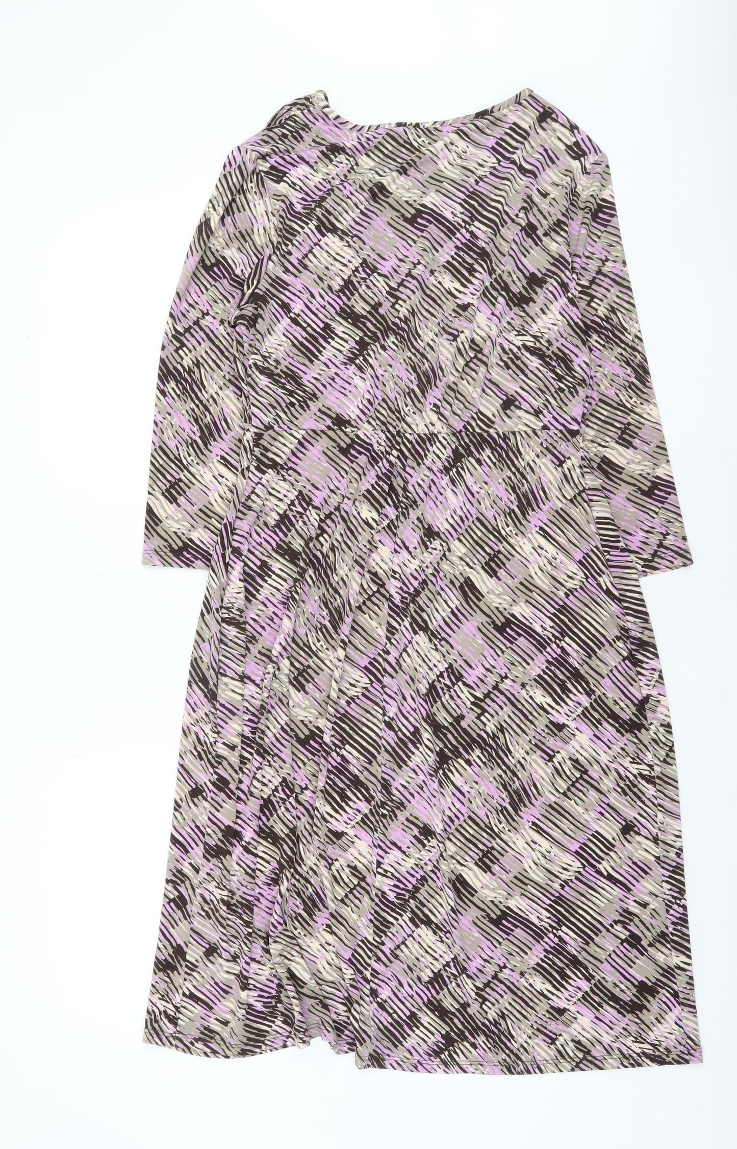 Marks and Spencer Women’s Multicoloured A-Line Jersey Dress Size 16