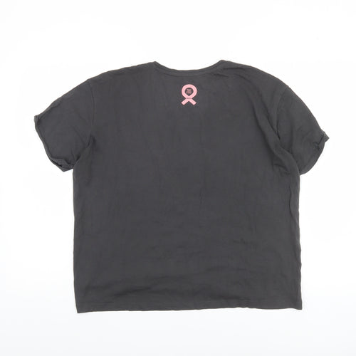 MNG Women's Black 'Take Action Together' T-Shirt Size M