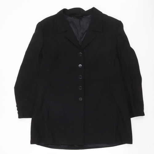 Marks and Spencer Women’s Black Petite Wool Suit Jacket UK 18 Classic Fit