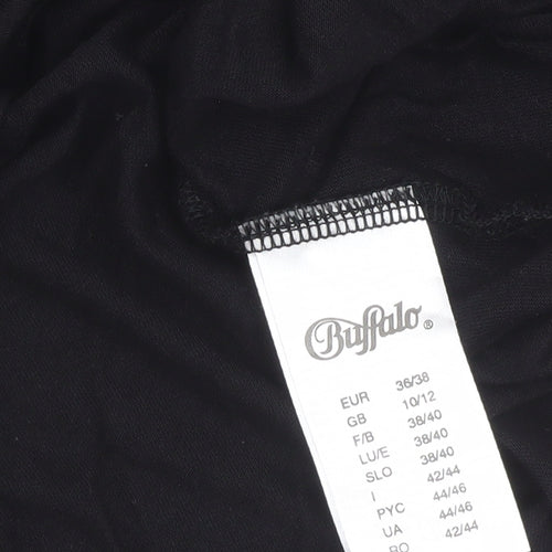 Buffalo Women's Black Beaded Tunic Blouse Size 10/12
