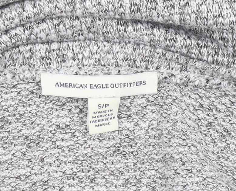 American Eagle Outfitters Women’s Grey Knit Long Sleeve Top Size S