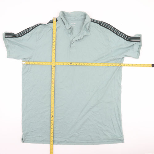 Dunnes Stores Men's Light Green Slim Fit 3XL Polo Shirt