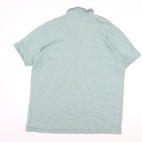 Dunnes Stores Men's Light Green Slim Fit 3XL Polo Shirt